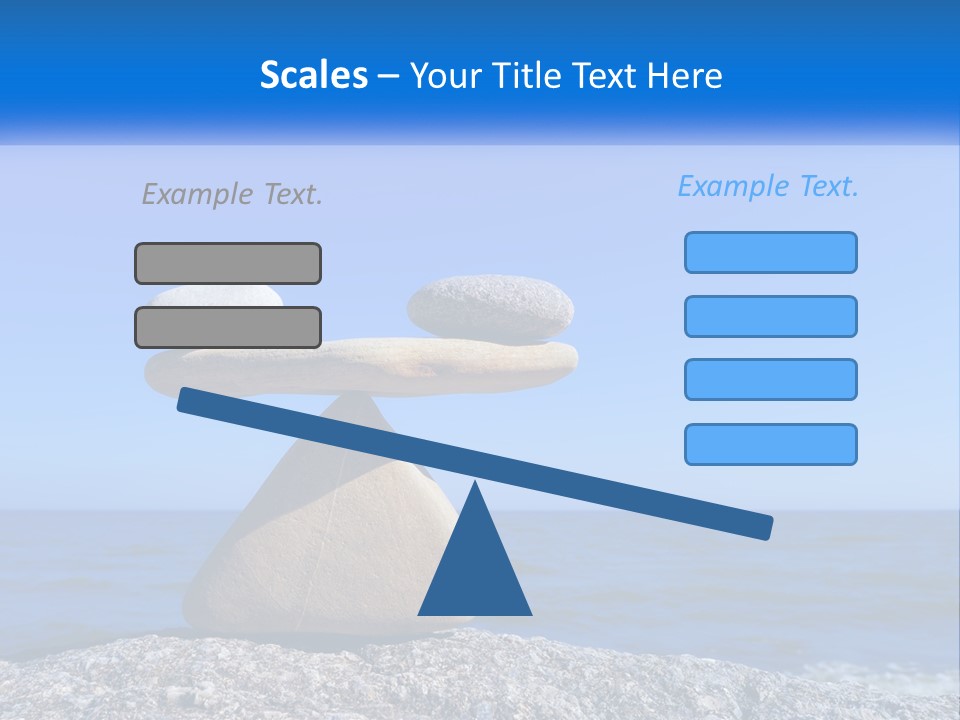 Balance Pile Stack PowerPoint Template