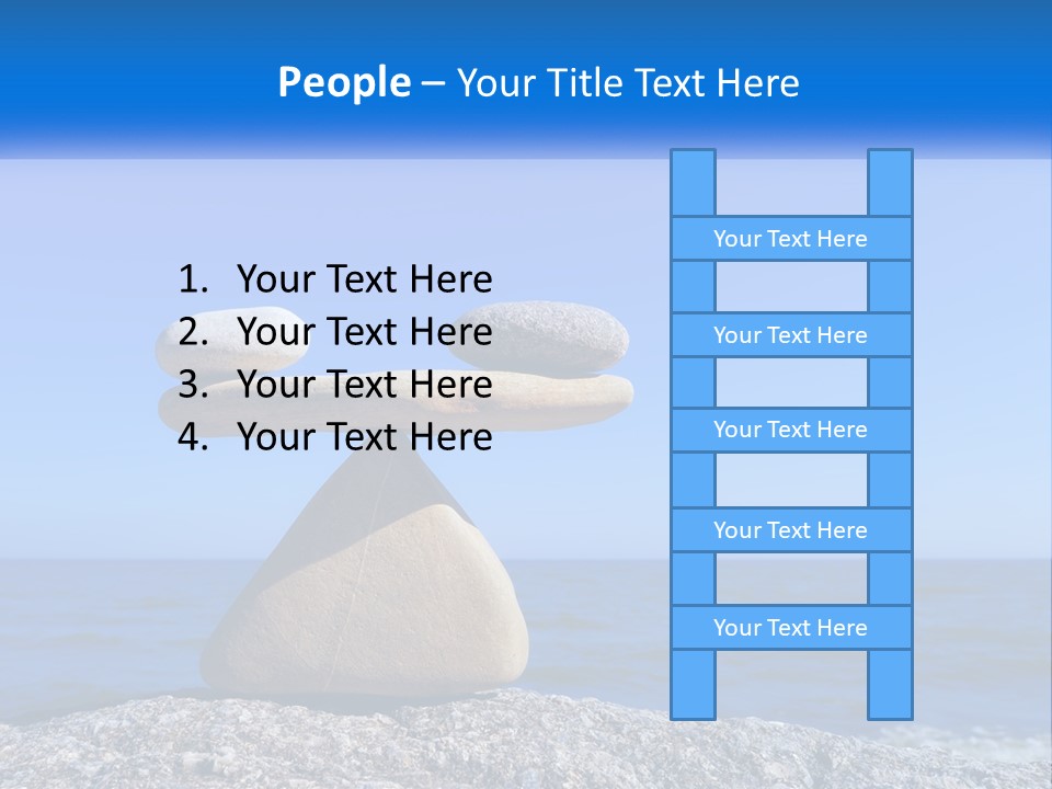 Balance Pile Stack PowerPoint Template