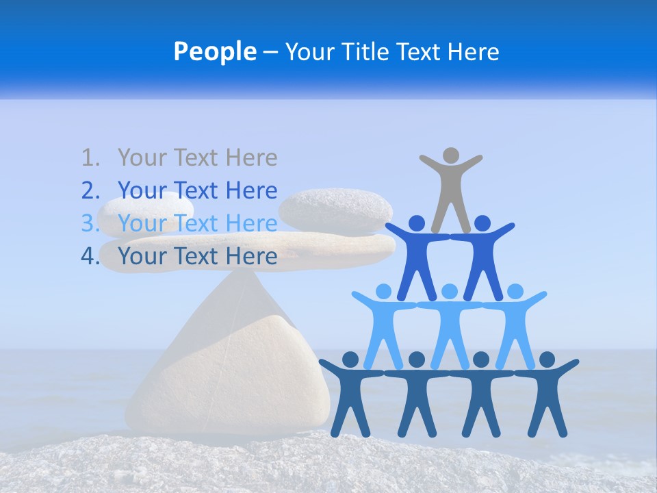 Balance Pile Stack PowerPoint Template