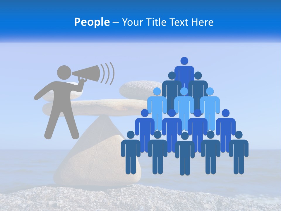 Balance Pile Stack PowerPoint Template