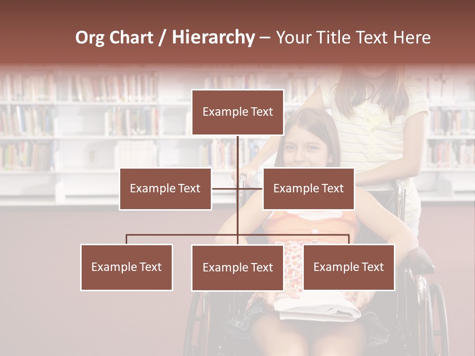 Friendship Attitude Wheelchair PowerPoint Template