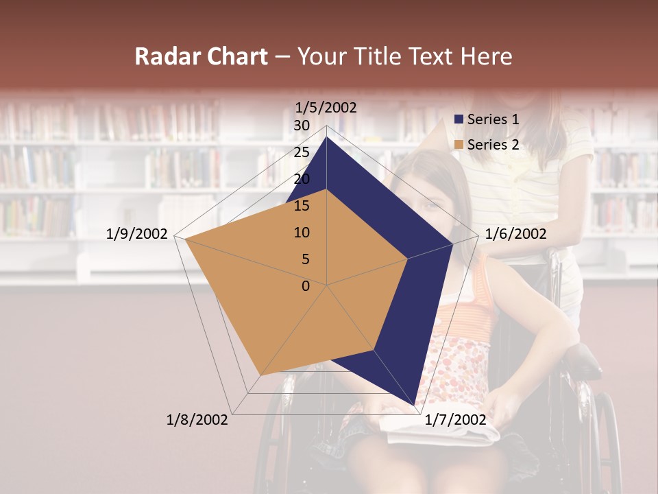 Friendship Attitude Wheelchair PowerPoint Template