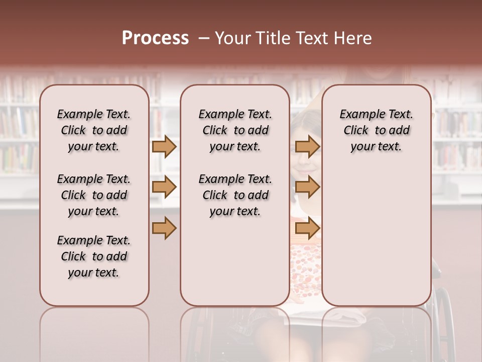 Friendship Attitude Wheelchair PowerPoint Template