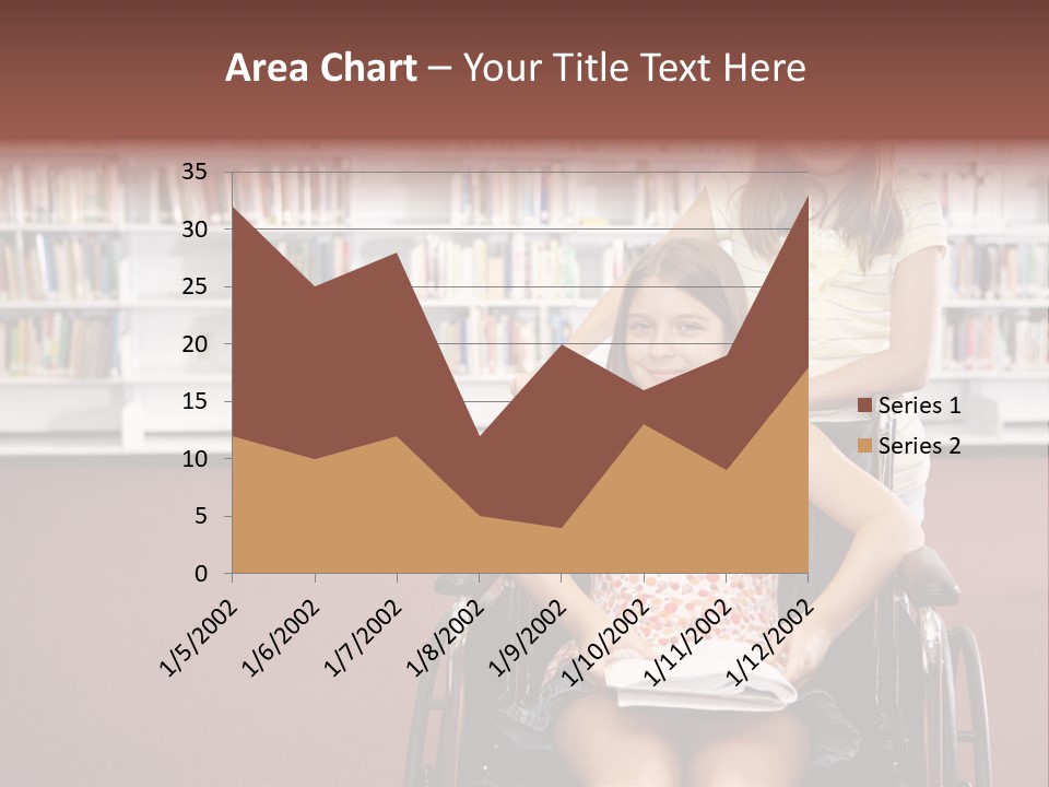 Friendship Attitude Wheelchair PowerPoint Template