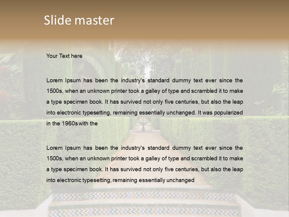 Landscape Historical Landmark PowerPoint Template