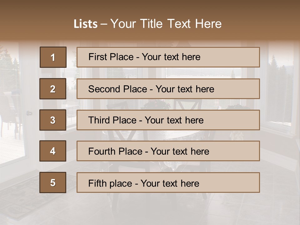 Shadow Style Interior PowerPoint Template
