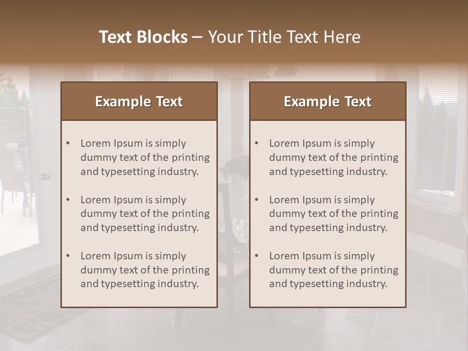 Shadow Style Interior PowerPoint Template