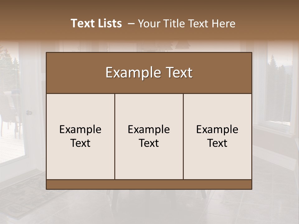 Shadow Style Interior PowerPoint Template