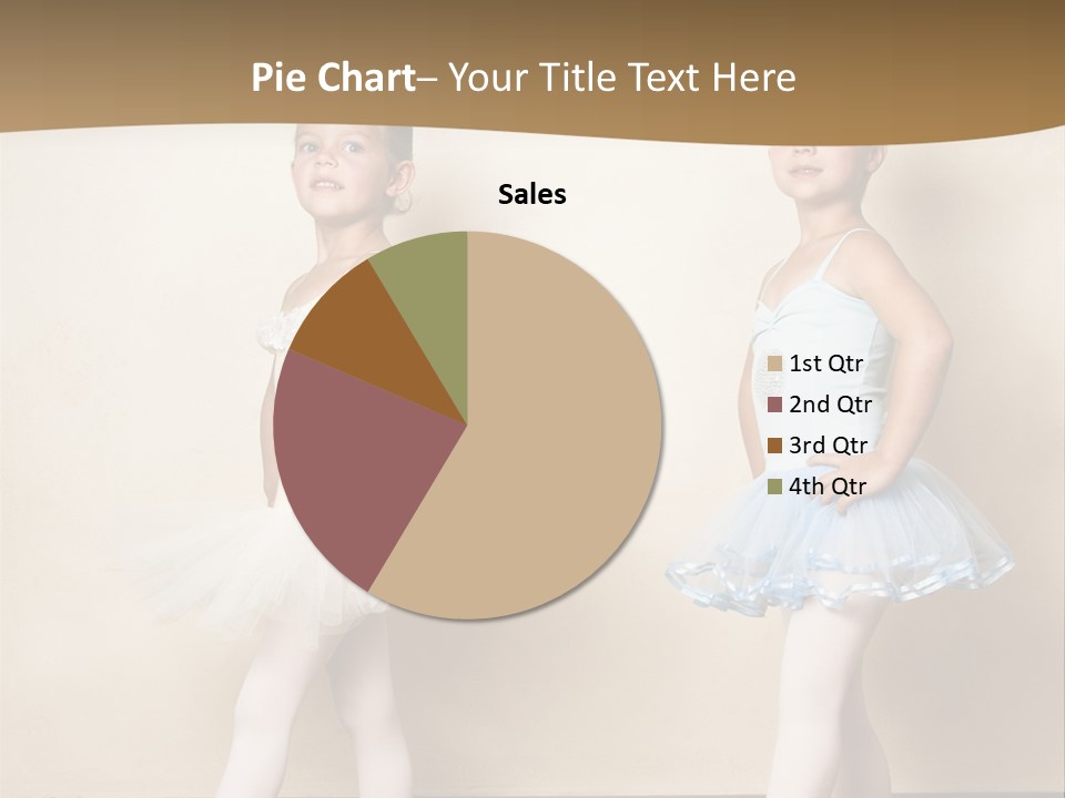 Netting Caucasian Ballerina PowerPoint Template