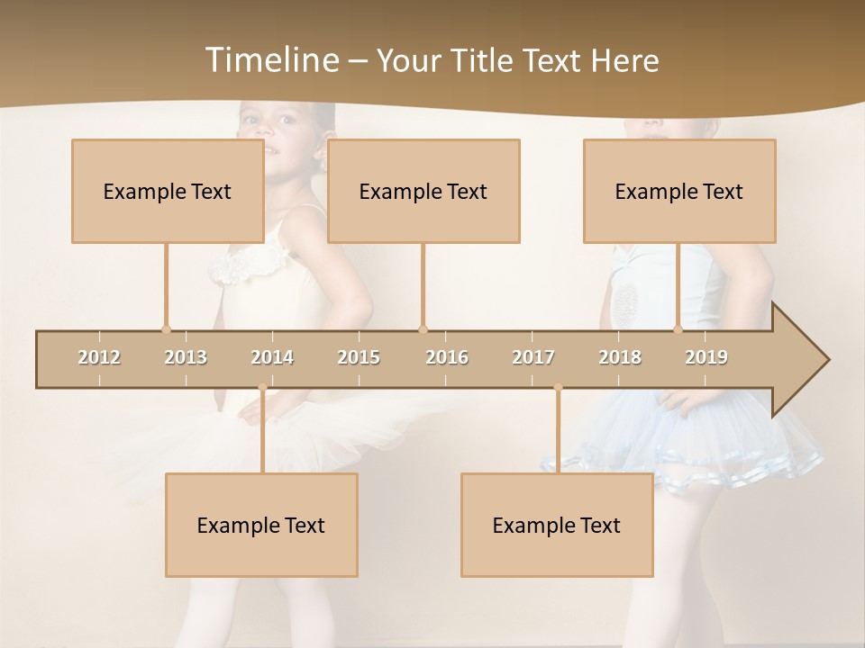 Netting Caucasian Ballerina PowerPoint Template