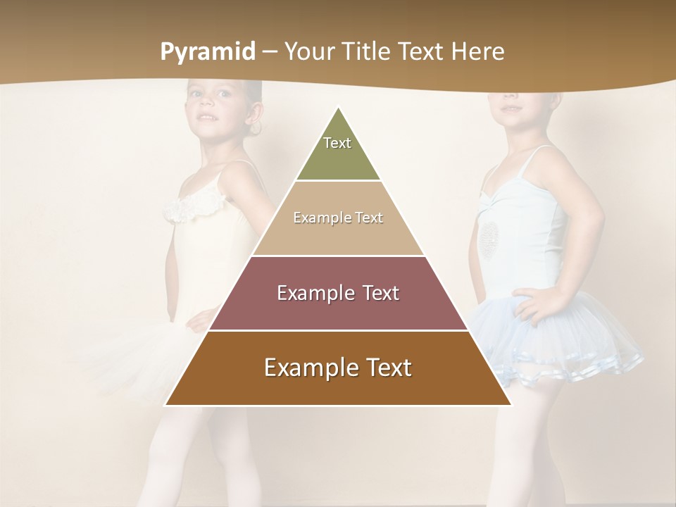 Netting Caucasian Ballerina PowerPoint Template