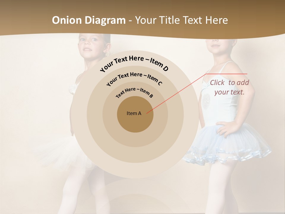 Netting Caucasian Ballerina PowerPoint Template