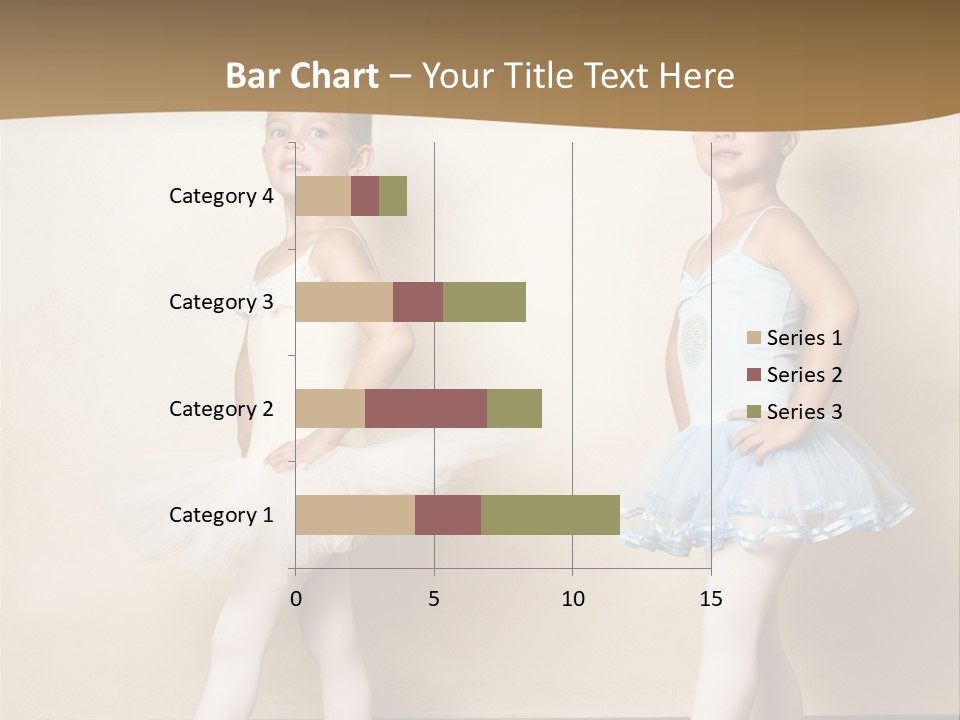 Netting Caucasian Ballerina PowerPoint Template