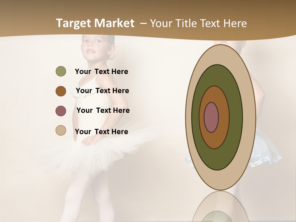 Netting Caucasian Ballerina PowerPoint Template