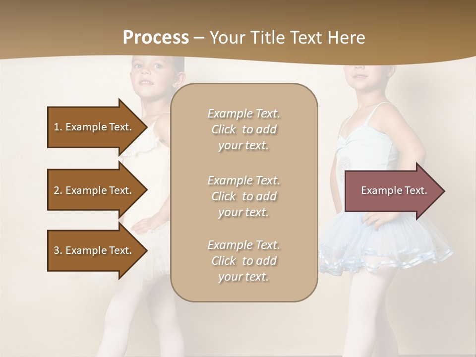 Netting Caucasian Ballerina PowerPoint Template