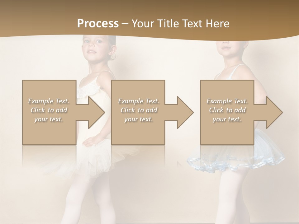 Netting Caucasian Ballerina PowerPoint Template