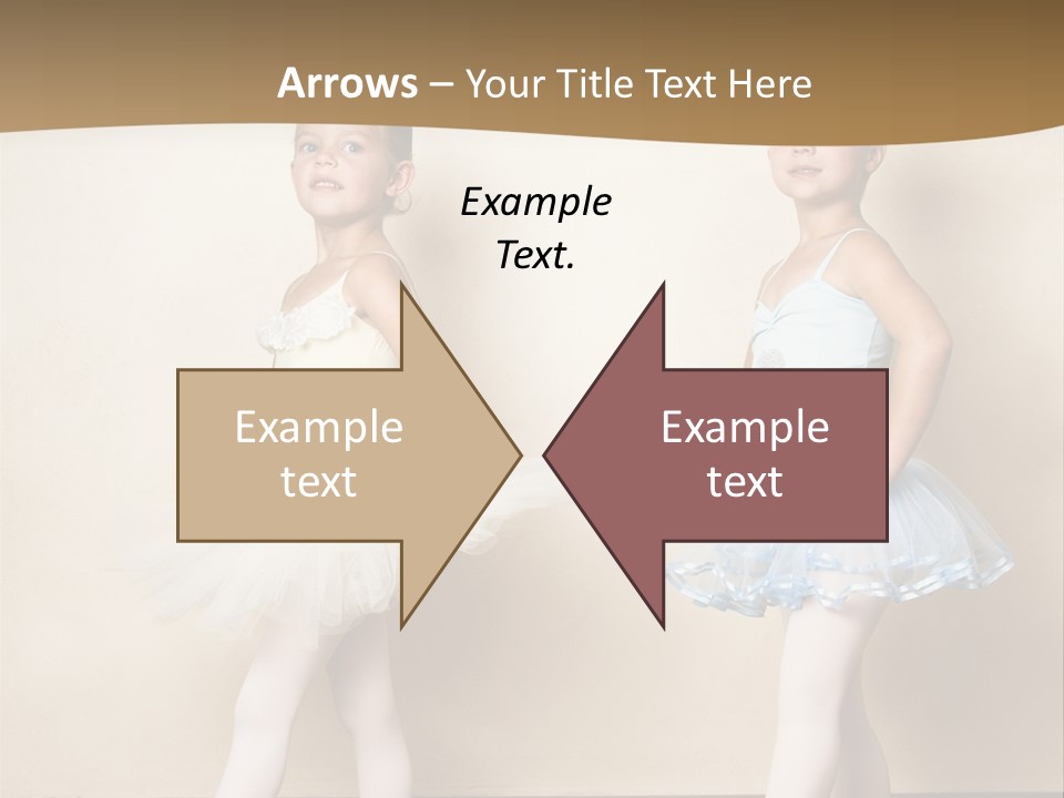 Netting Caucasian Ballerina PowerPoint Template