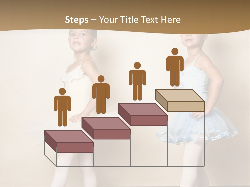 Netting Caucasian Ballerina PowerPoint Template