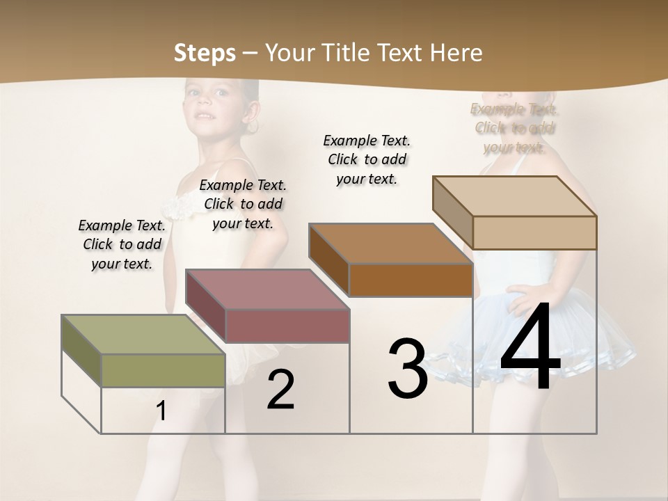 Netting Caucasian Ballerina PowerPoint Template