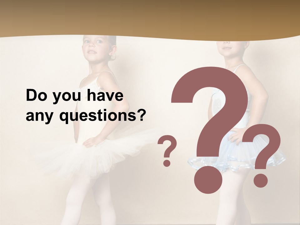 Netting Caucasian Ballerina PowerPoint Template