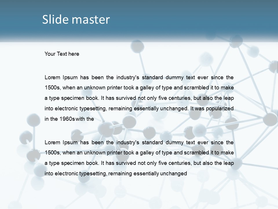 Nitrogen Background Life PowerPoint Template