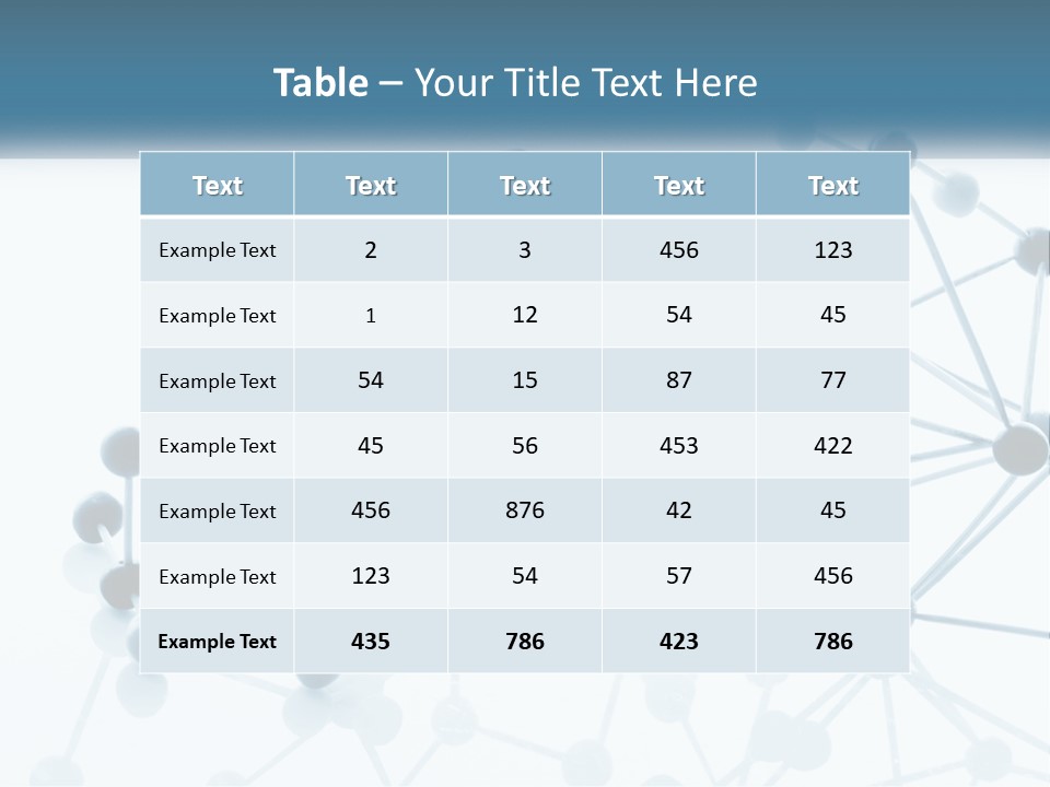 Nitrogen Background Life PowerPoint Template