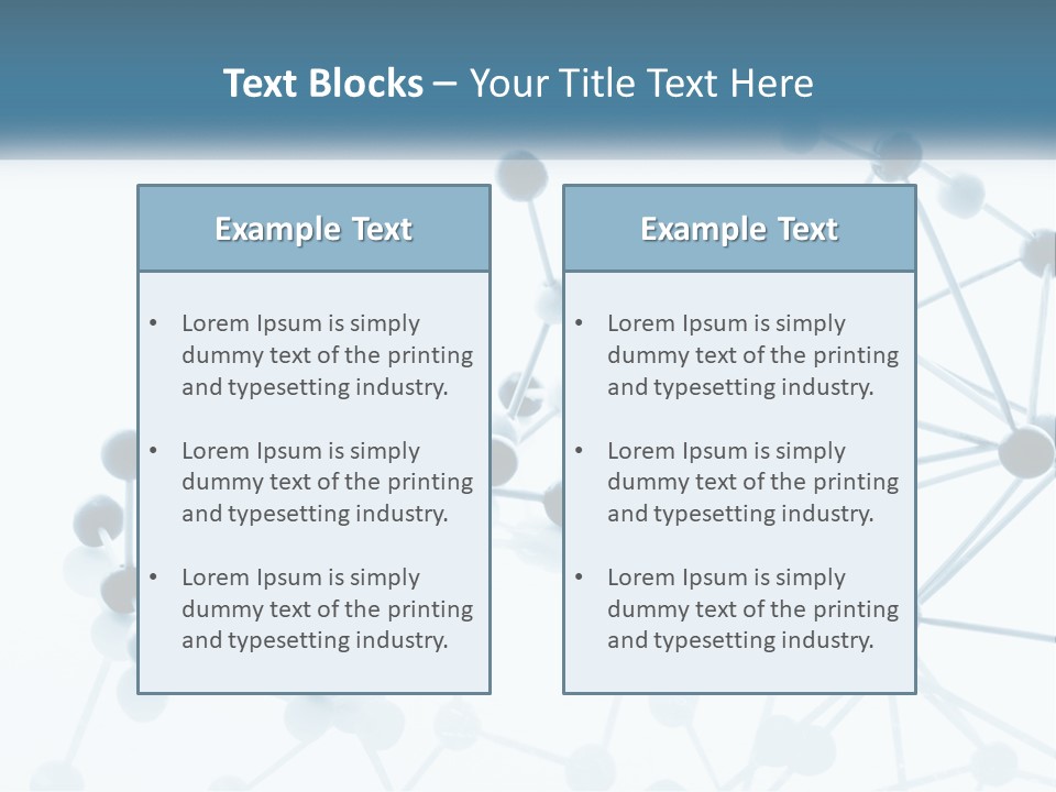 Nitrogen Background Life PowerPoint Template