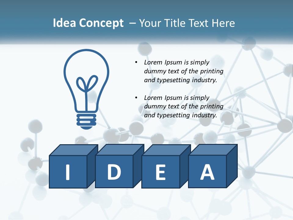 Nitrogen Background Life PowerPoint Template