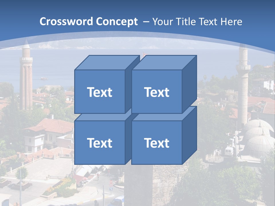 Ancient Minaret Mountain PowerPoint Template