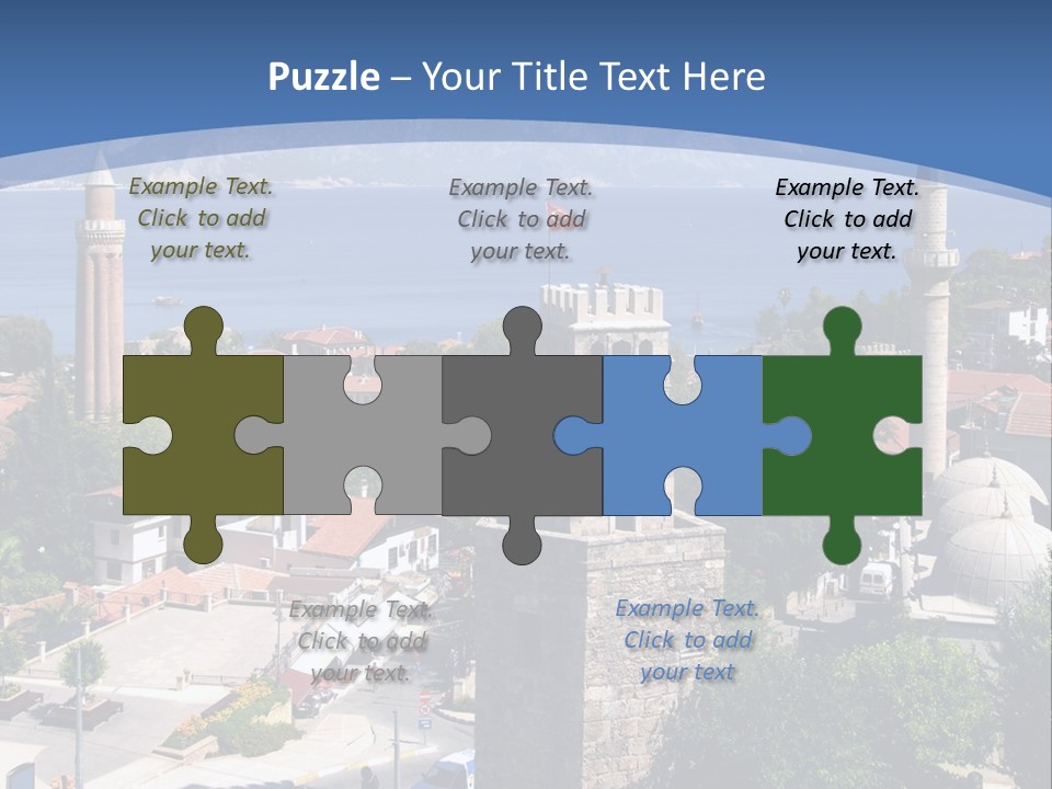 Ancient Minaret Mountain PowerPoint Template