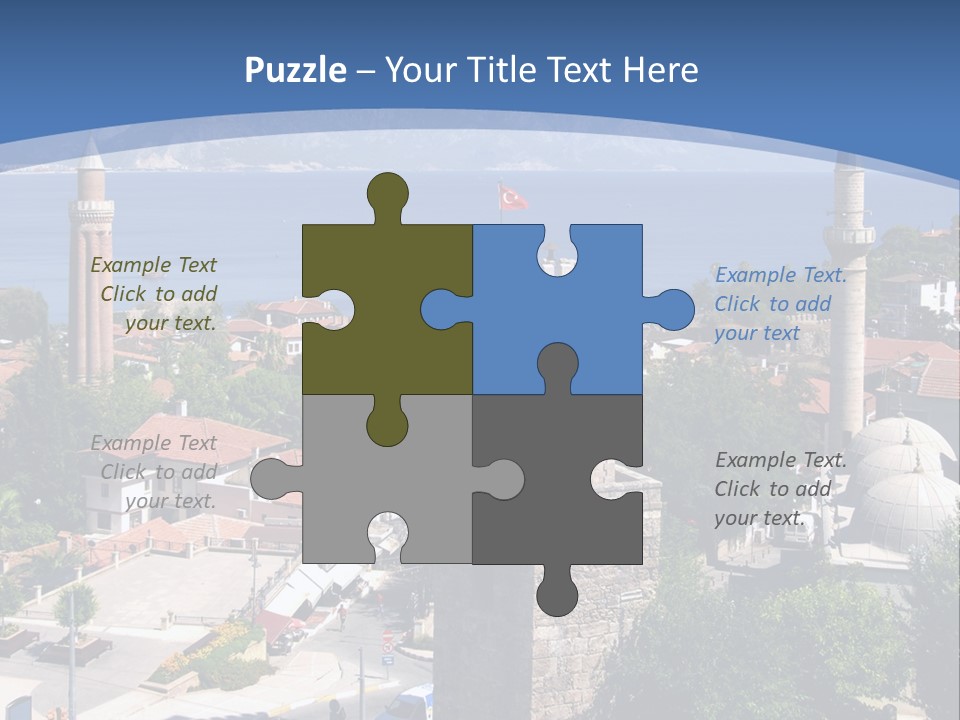 Ancient Minaret Mountain PowerPoint Template