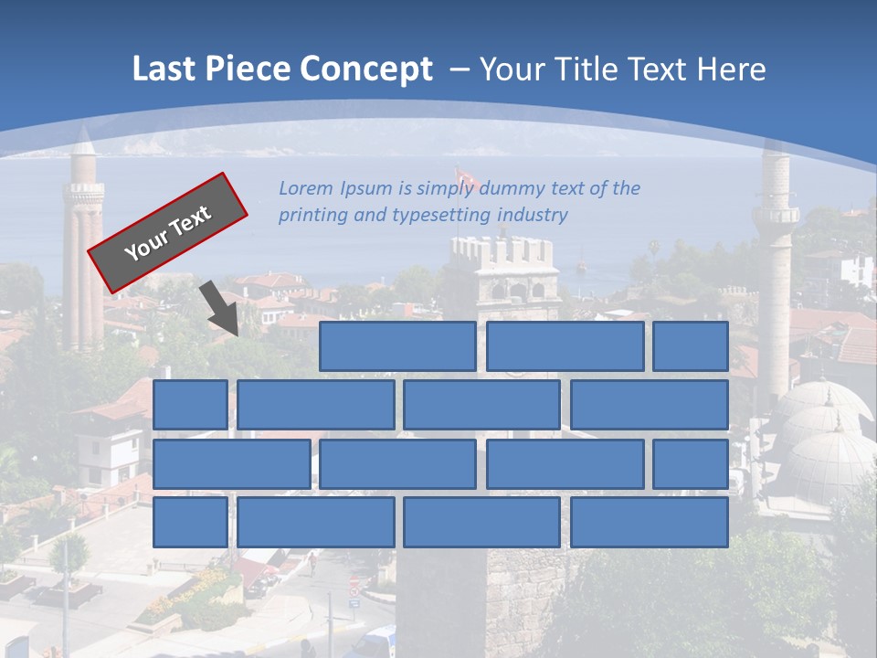Ancient Minaret Mountain PowerPoint Template