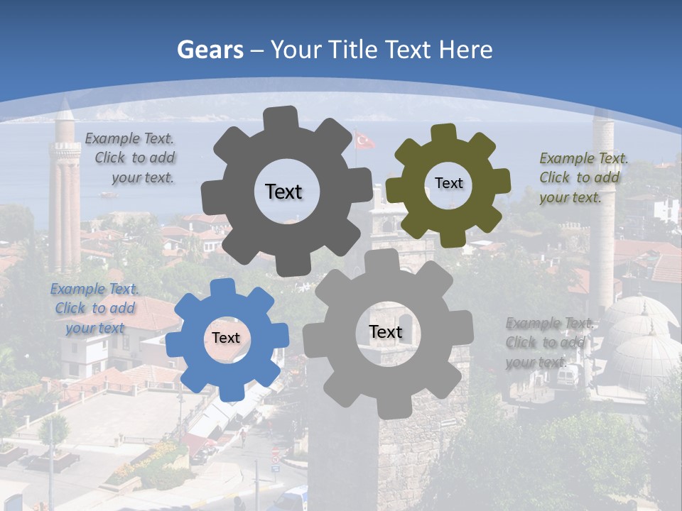 Ancient Minaret Mountain PowerPoint Template