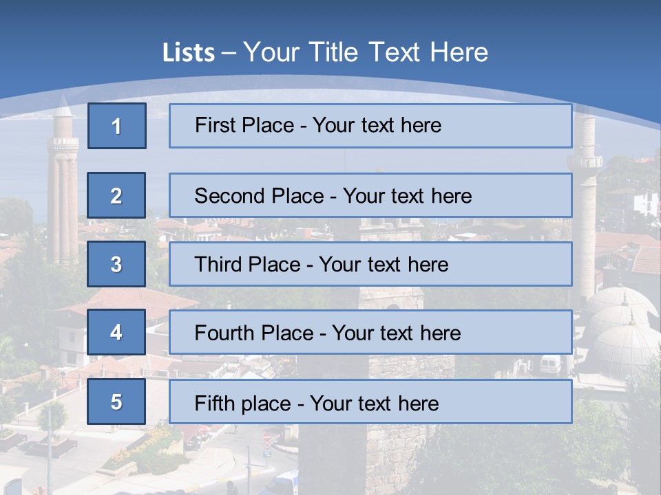 Ancient Minaret Mountain PowerPoint Template