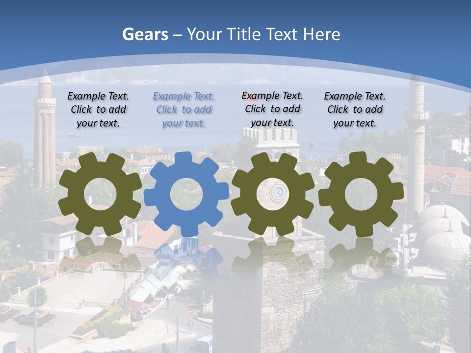 Ancient Minaret Mountain PowerPoint Template