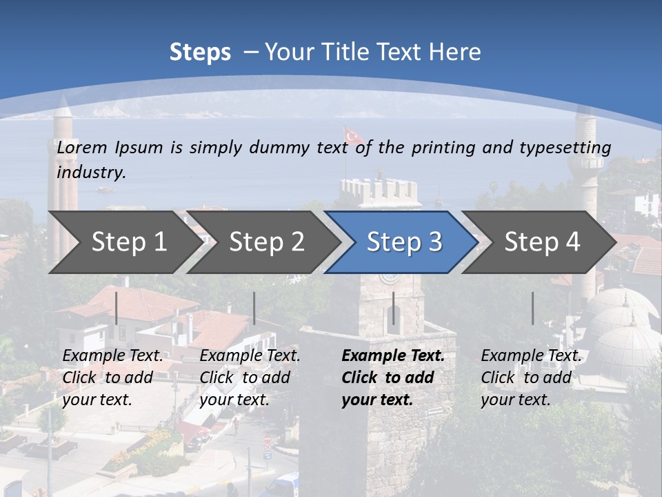 Ancient Minaret Mountain PowerPoint Template
