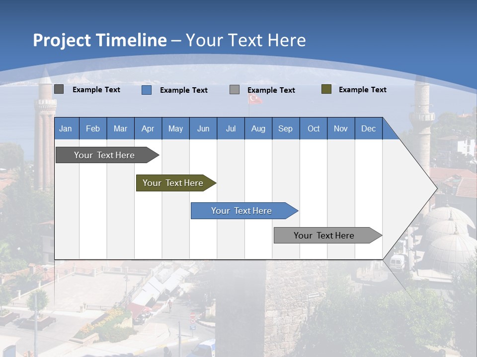 Ancient Minaret Mountain PowerPoint Template