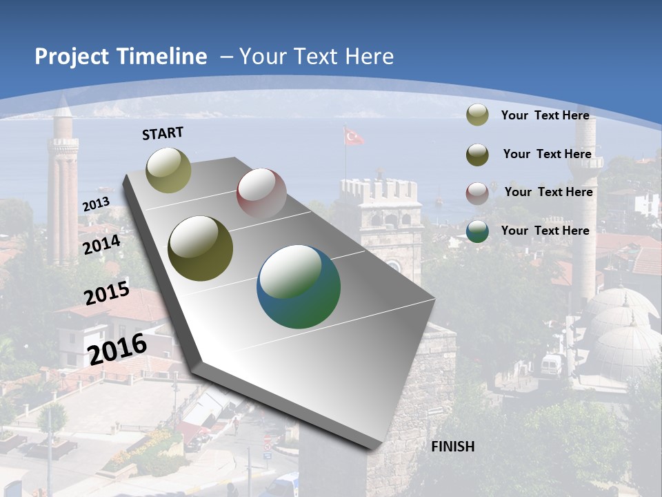 Ancient Minaret Mountain PowerPoint Template
