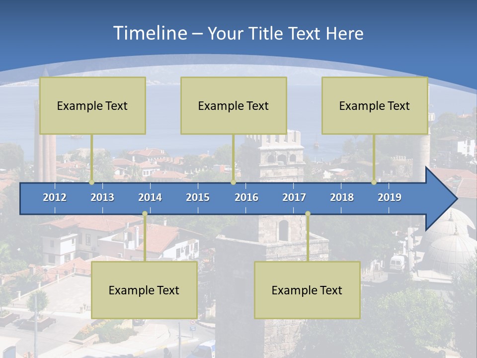 Ancient Minaret Mountain PowerPoint Template