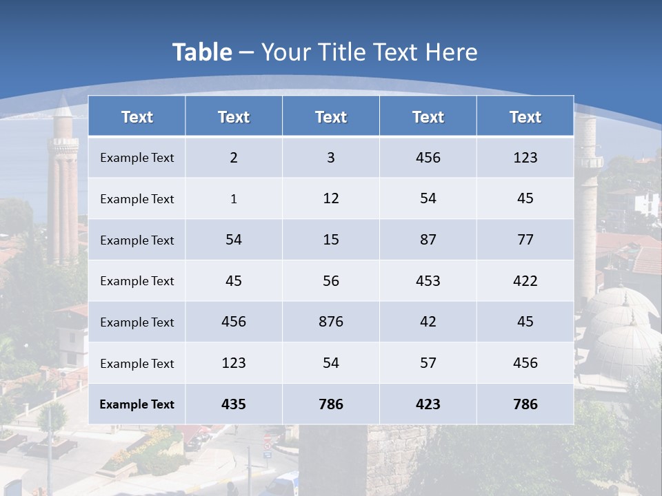 Ancient Minaret Mountain PowerPoint Template