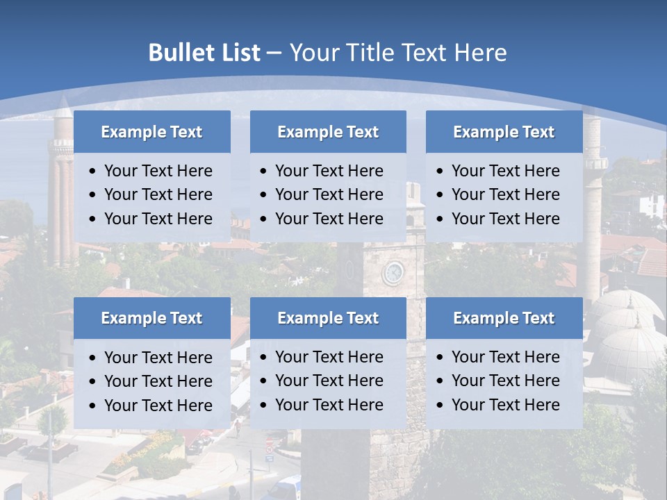 Ancient Minaret Mountain PowerPoint Template