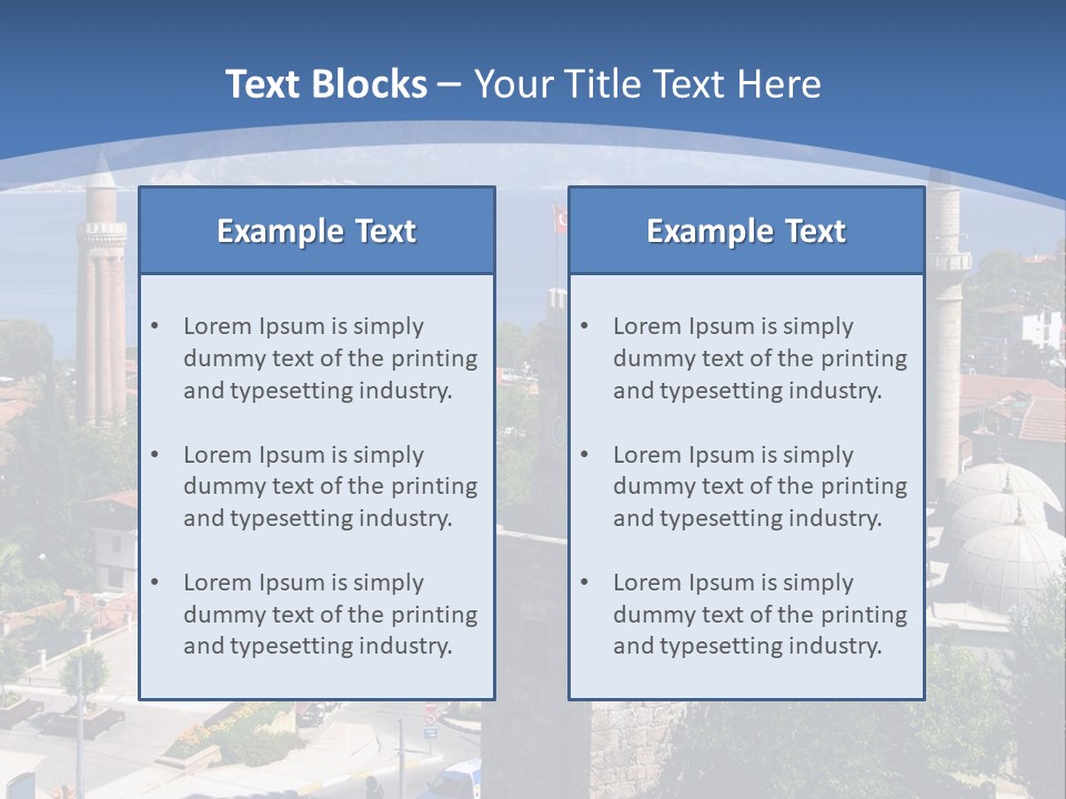 Ancient Minaret Mountain PowerPoint Template