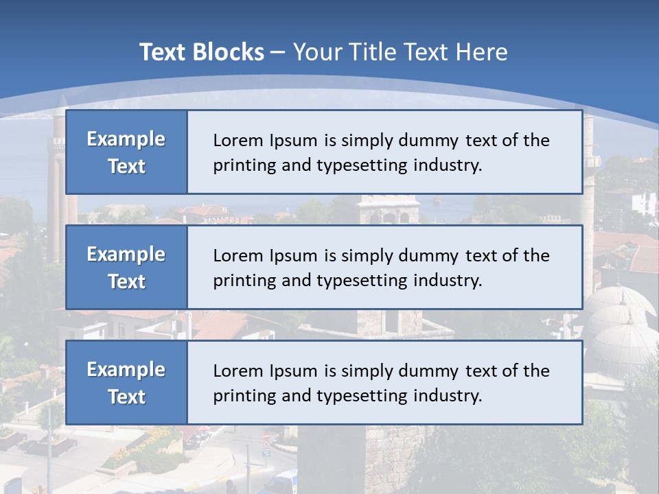 Ancient Minaret Mountain PowerPoint Template