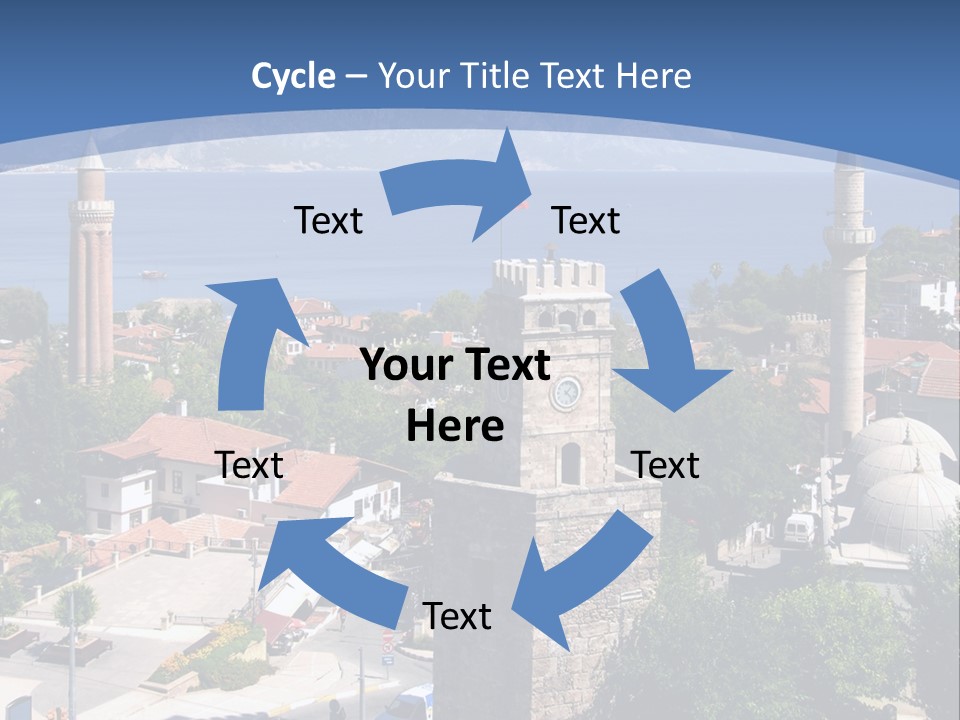 Ancient Minaret Mountain PowerPoint Template