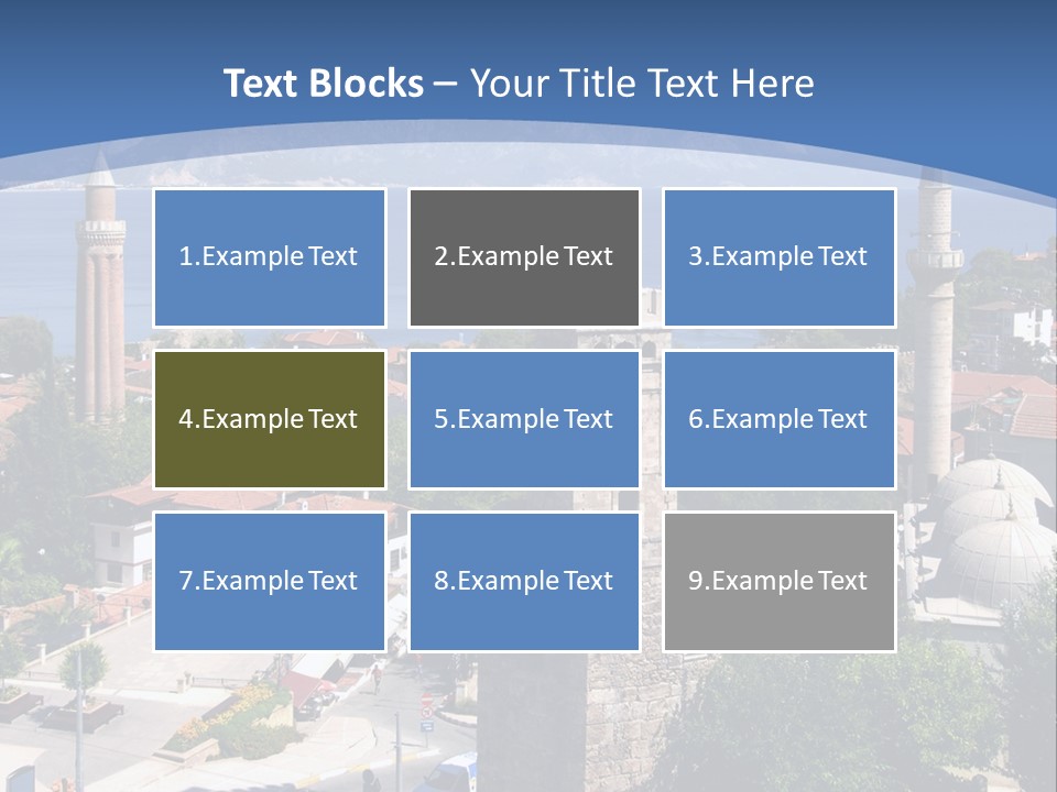 Ancient Minaret Mountain PowerPoint Template