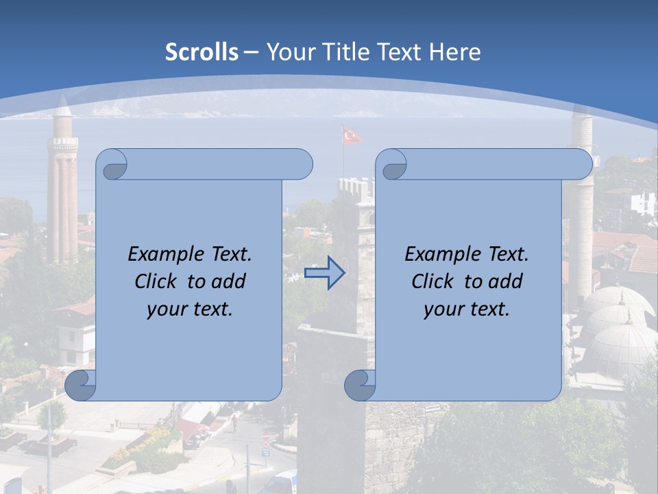 Ancient Minaret Mountain PowerPoint Template