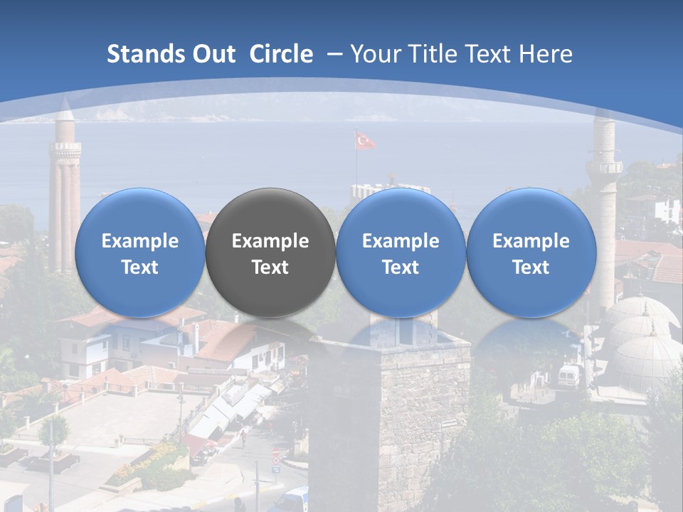 Ancient Minaret Mountain PowerPoint Template