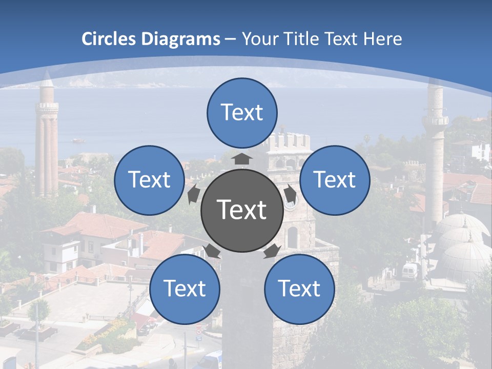 Ancient Minaret Mountain PowerPoint Template