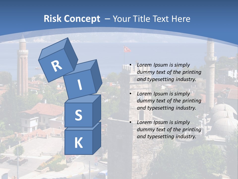 Ancient Minaret Mountain PowerPoint Template