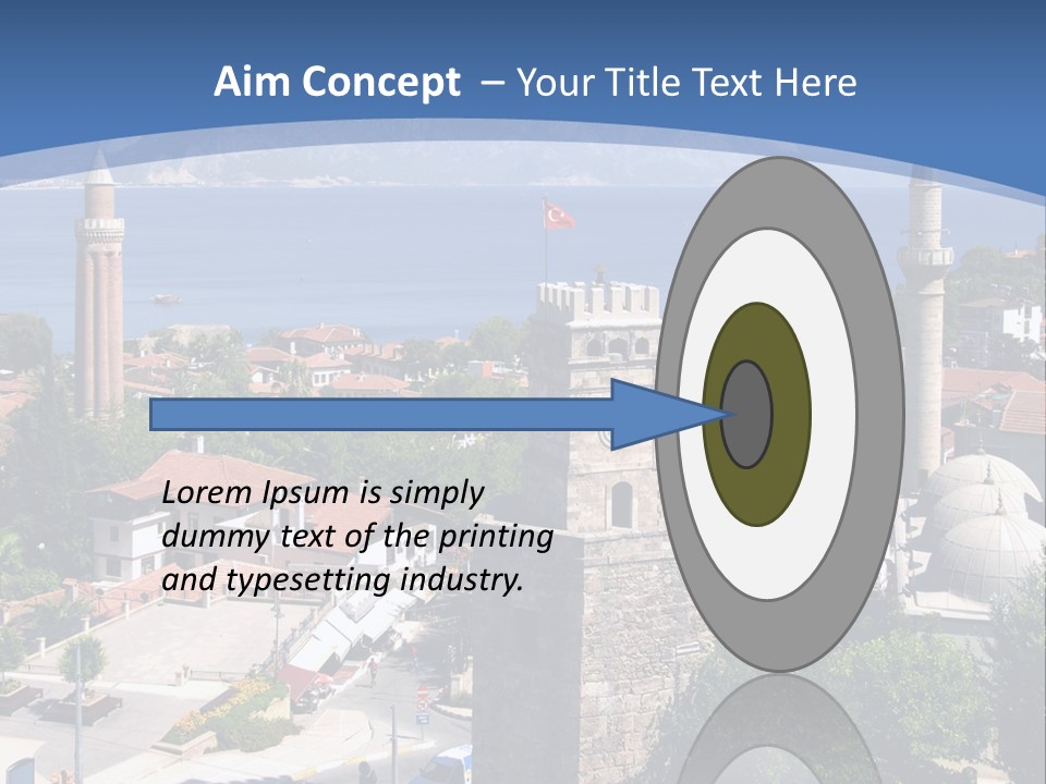 Ancient Minaret Mountain PowerPoint Template